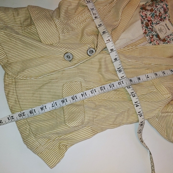 Anthropologie Allihop Stripe Blazer S - Picture 7 of 7